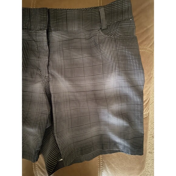 Adidas Climalite Shorts Womens 16 Flat Front Zip Black And Gray Pockets Active - Picture 3 of 12